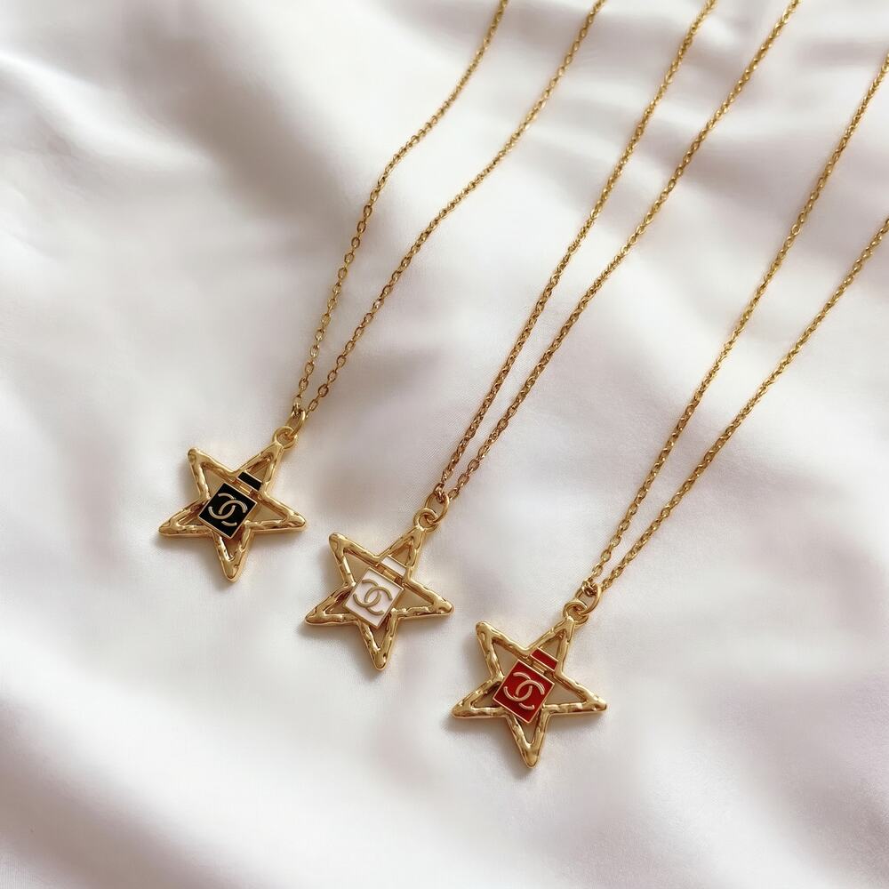 ✨ Vintage ONLY 1! CHANEL Star Upcycled Necklace: BOGO Sale! ✨